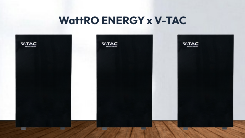 Acumulator V-TAC 16.07 kWh Negru Low Voltage WattRo Energy importator echipamente fotovoltaice