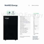 Acumulator V-TAC 16.07 kWh Negru Low Voltage fisa tehnica wattroenergy.ro importator distribuitor invertoare deye