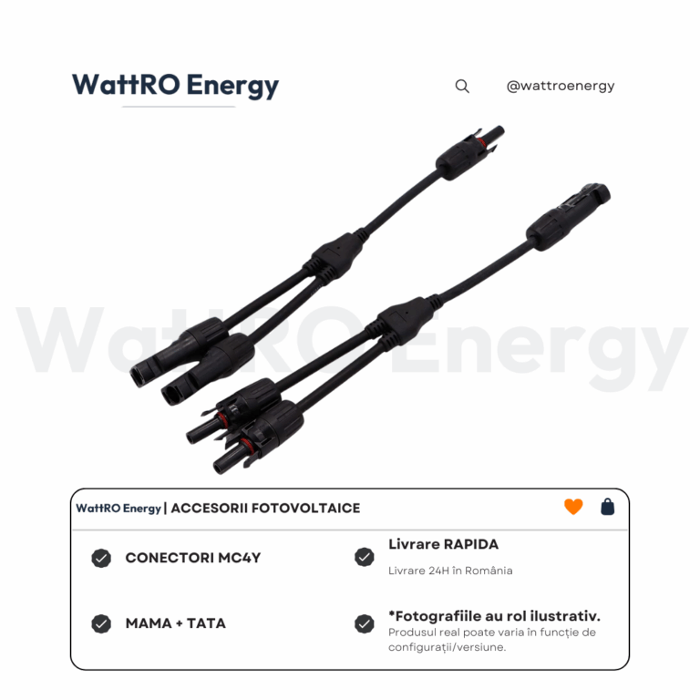 Conectori MC4 Y livrare rapida wattroenergy.ro importator distribuitor accesorii fotovoltaice