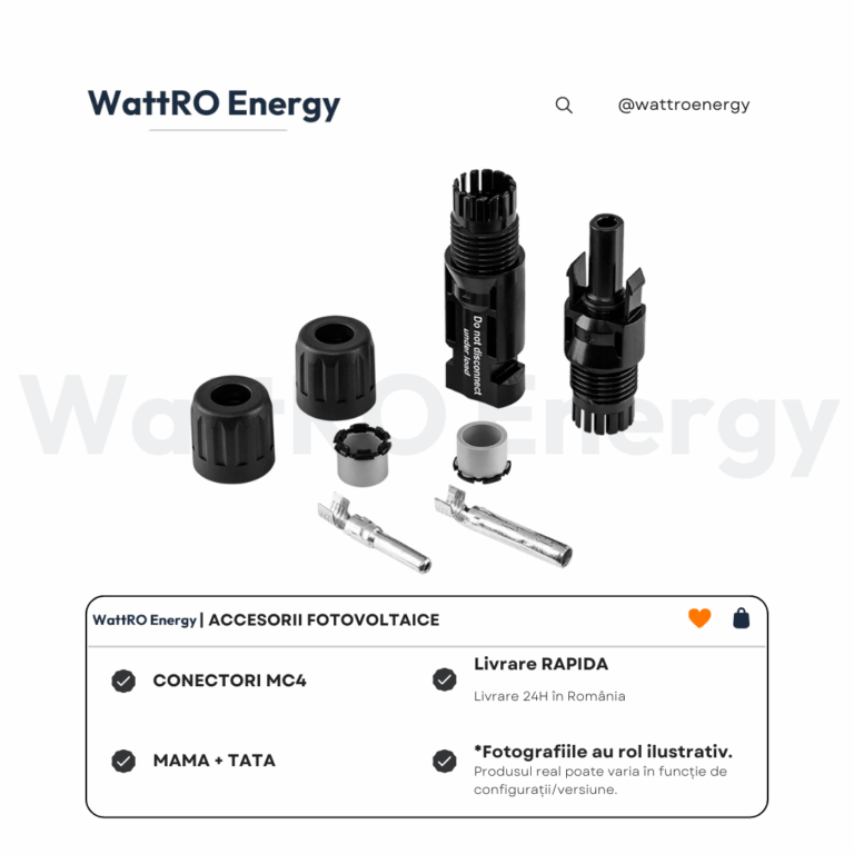 Conectori MC4 pret bun wattroenergy.ro importator distribuitor accesorii fotovoltaice