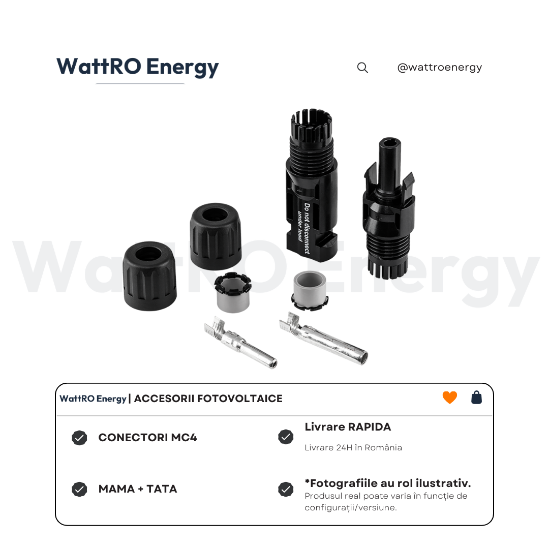 Conectori MC4 pret bun wattroenergy.ro importator distribuitor accesorii fotovoltaice Conectori MC4 pret bun wattroenergy.ro importator distribuitor accesorii fotovoltaice