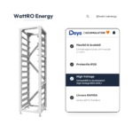 Rack Metalic Deye 13 Unitati 3U-L Rack - 13 layer battery pack BOS-G fisa tehnica wattroenergy.ro importator distribuitor invertoare deye