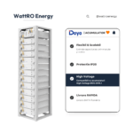 Rack Metalic Deye 13 Unitati 3U-L Rack - 13 layer battery pack BOS-G livrare rapida wattroenergy.ro importator distribuitor invertoare deye