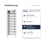 Rack Metalic Deye 9 Unitati 3U-L Rack - 9 layer battery pack BOS-G detalii tehnice wattroenergy.ro importa