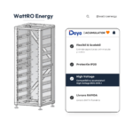 Rack Metalic Deye 9 Unitati 3U-L Rack - 9 layer battery pack BOS-G fisa tehnica wattroenergy.ro importator