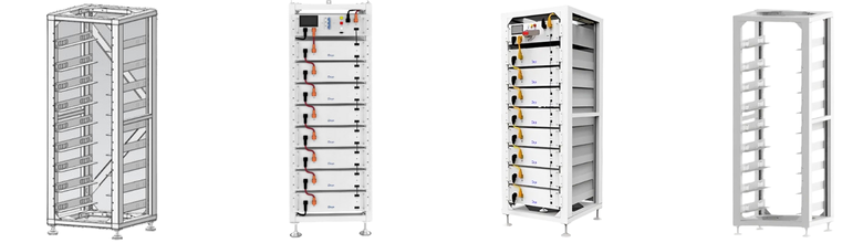 Rack Metalic Deye 9 Unitati 3U-L Rack - 9 layer battery pack BOS-Gacumulatori ieftini wattroenergy.ro impo