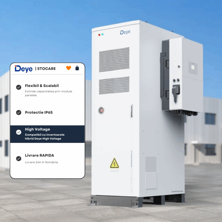 Sistem de Stocare Deye GE-F60 Stocare 61.44 kWh IP73acumulatori fotovoltaice stoc in romania wattroenergy.ro importator distribuito