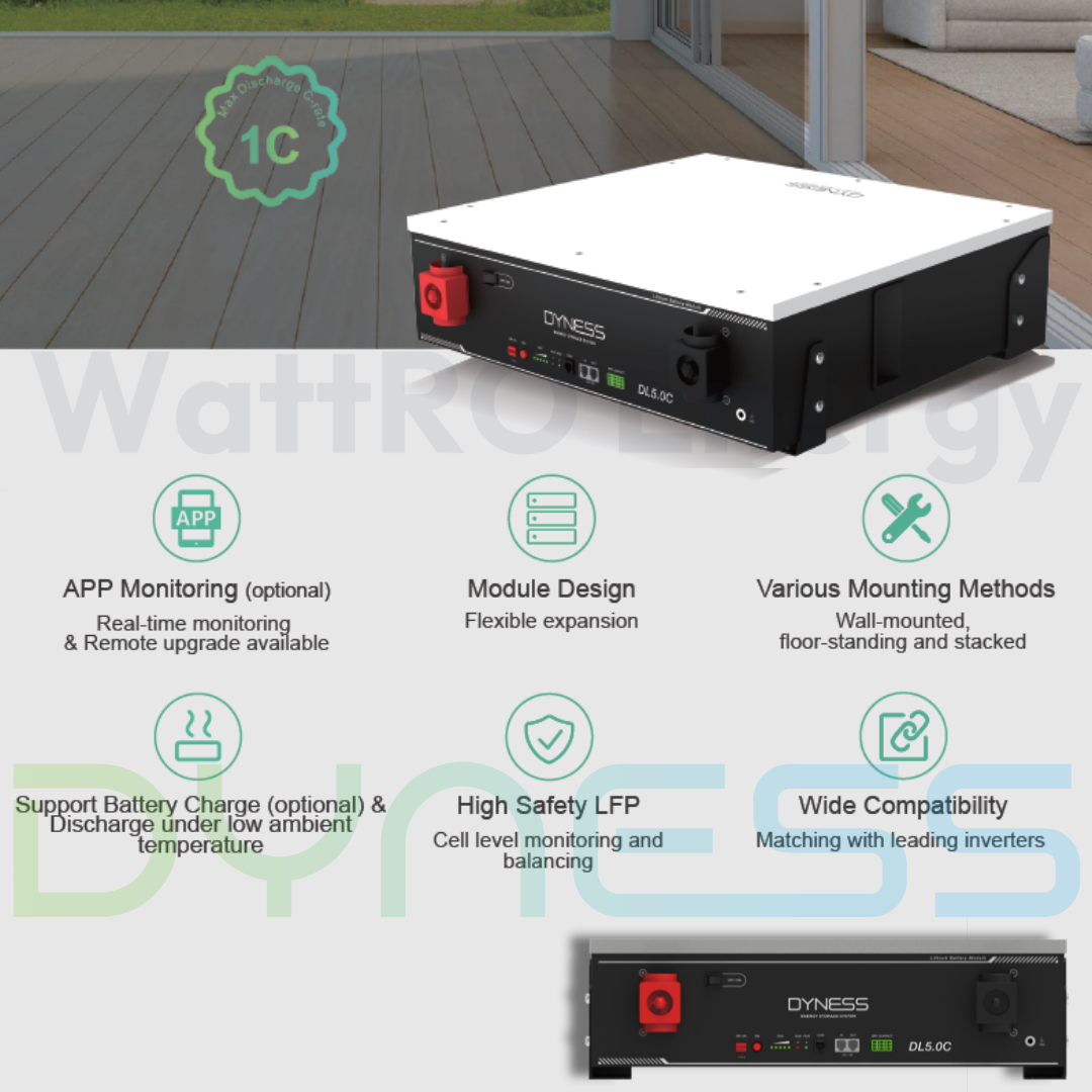 Acumulator Dyness DL5.0C cu incalzire 5.12 kWhacumulatori ieftini wattroenergy.ro importator importator accesorii fotovoltaice