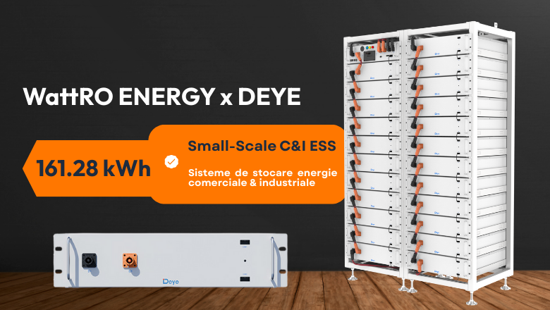Sistem Stocare Deye BOS-A HV 161.28 kWh IP23 ieftin wattroenergy.ro importator distribuitor solutii stocare industriale