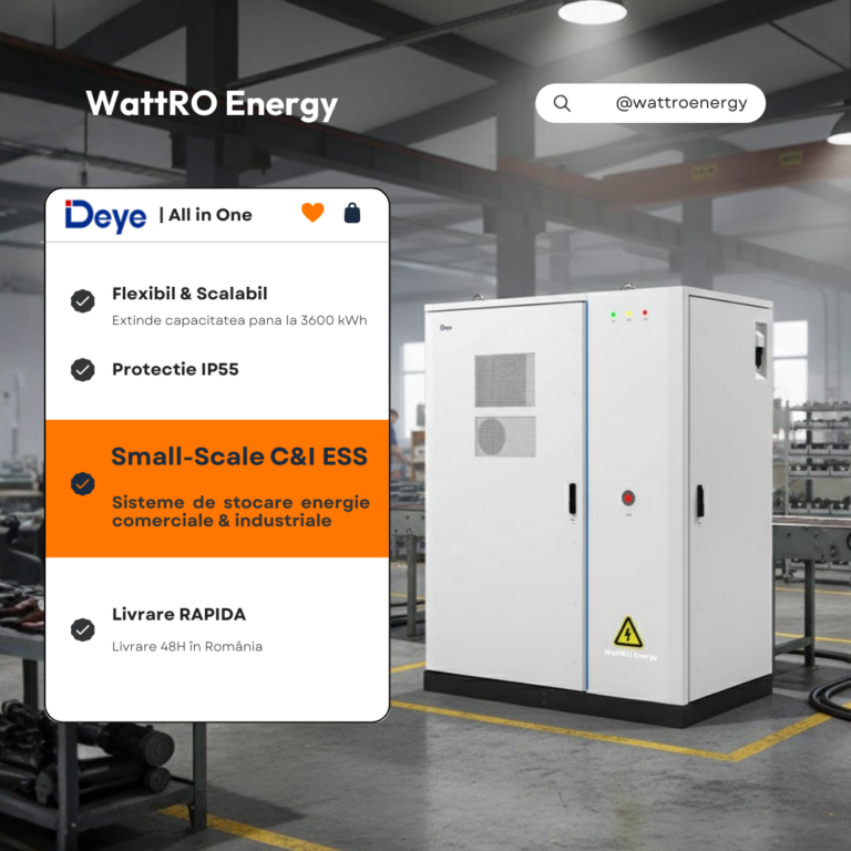 Sistem de Stocare Deye GE-F120-2H2 (EU) 120 kWh IP55 data sheet wattroenergy.ro importator distribuitor fotovoltaice