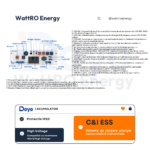 BOS-B-PDU-2 (PRO) HV Control Box Deye BOS-B PRO detalii tehnice wattroenergy.ro importator distribuitor echipamente fototovoltaice