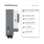 Invertor hibrid pentru stocare energie solară și alimentare consumatori casnici