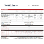 Fișă tehnică invertor hibrid Chisage JUP 5kW model Jup-5G2-LE