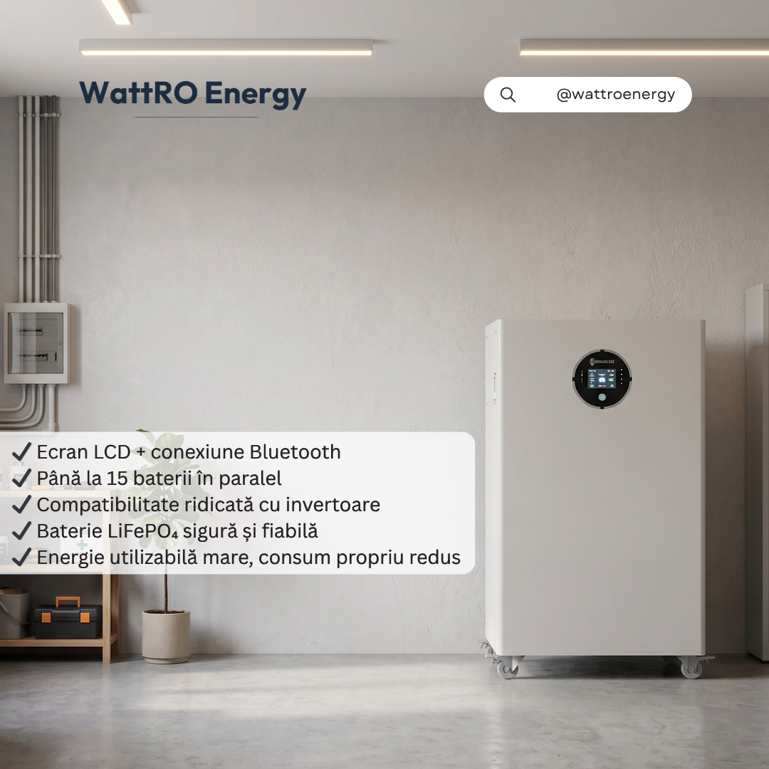 Baterie fotovoltaică pentru stocare energie și backup rezidenț